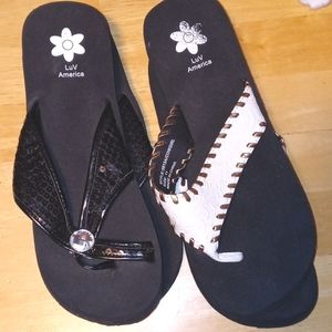 luv america flip flops